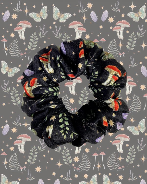 Mysterious Mushroom Paradise Printed Long Sleeves Blouse Skirt Set - Image 4