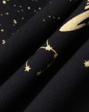 Starry Sky Print Casual Two-Piece Set