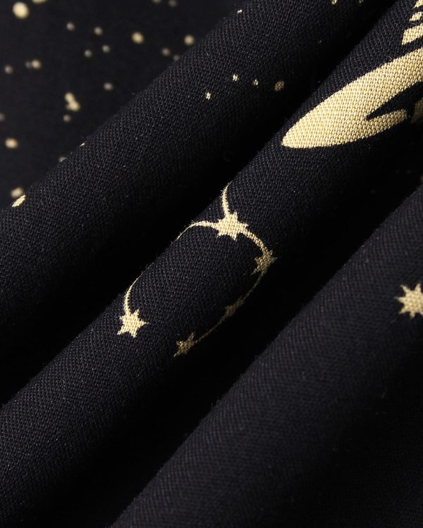 Starry Sky Print Casual Two-Piece Set - Image 8