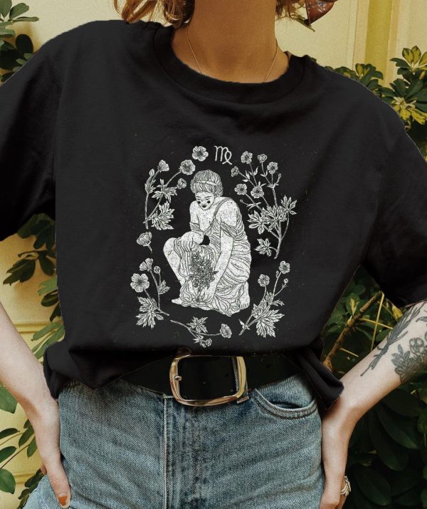 VIRGO Goddess Printed Casual Oversized T-Shirt