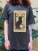 The High Priestess Cat Tarot Print Casual Oversized Witchy T-shirt