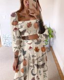 Witchery Things Funny Printed Skirt Set